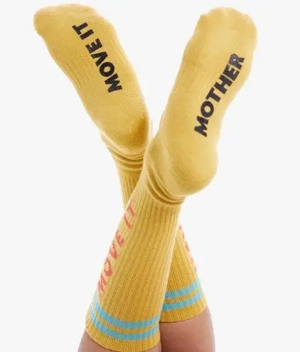 MOTHER Denim MOVE IT The Ra Ra Calf Sock Yellow