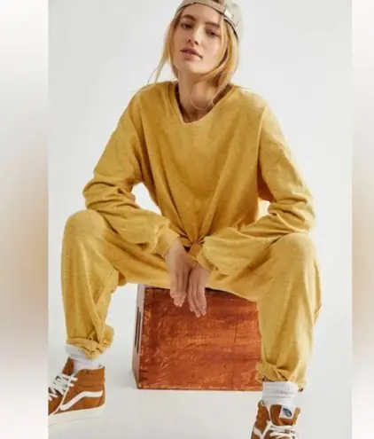 Free People  Beach Culver City High Waisted Joggers Pant in Butterscotch Size XS - Image 10