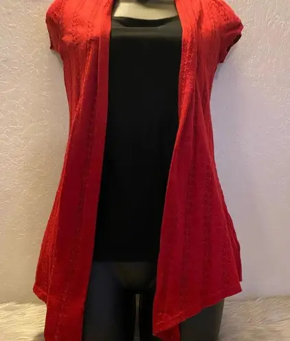Heart soul Red & Black Tank Top with Light Over Sweater