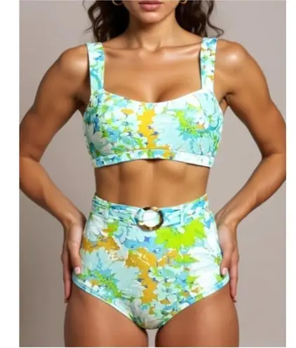 Faithfull the Brand Set Provence Top & Lavande Bottom, Gardone Floral, S/US4