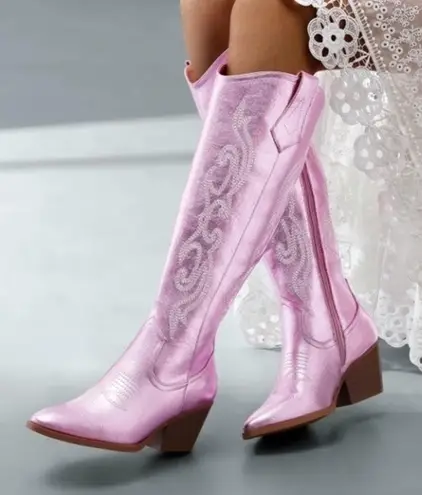 Pink Wester Boots Size 10