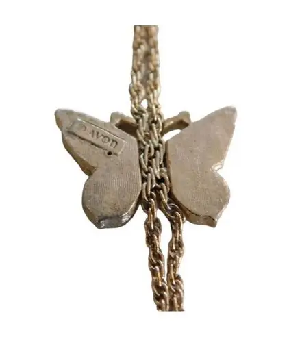 Vintage Dangling Butterfly Pendant Necklace Set Bracelet Hoop Earrings Gold