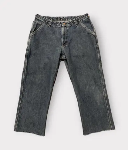 Carhartt Cutoff Distressed Dark Wash Jeans