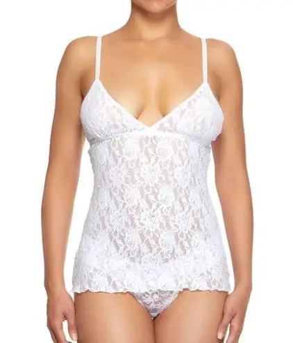 Hanky Panky 💕💕 Signature Lace Padded V-Front Cami Tank Top ~ White Medium M NWT