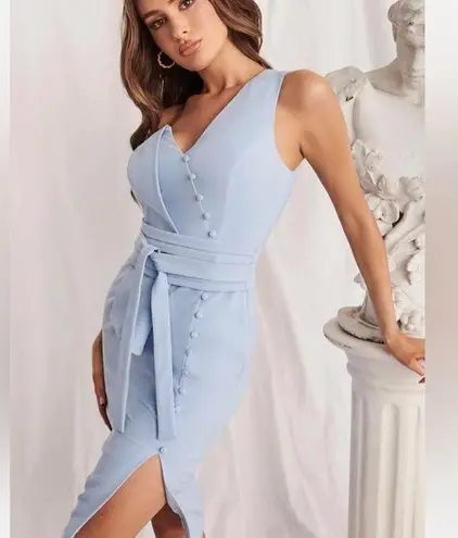 Lavish Lice Lavish Alice Origami One Shoulder Midi Dress-Size 14