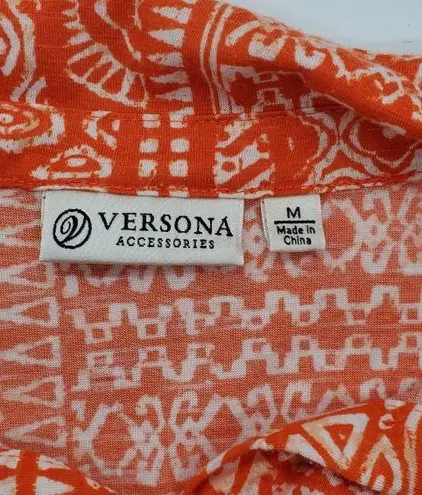 Versona Button Up Front Tie Top