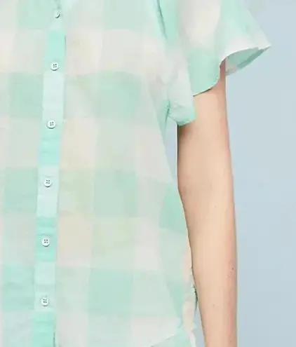 Maeve Gingham Flutter Top