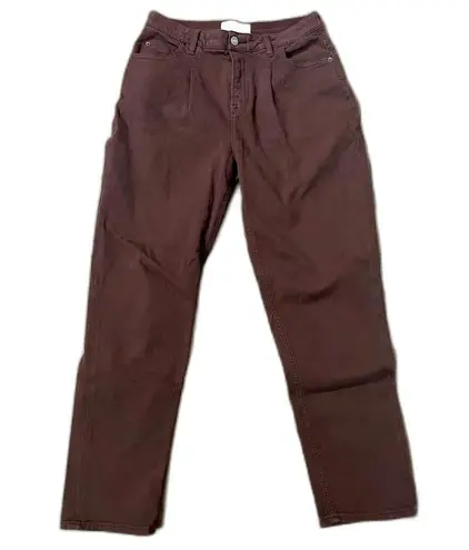 Fat Face Purple Mid Rise Cleo Canvas Barrel Leg Chinos Size 4