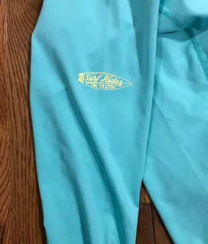 Tesla aqua blue swim rashguard size medium