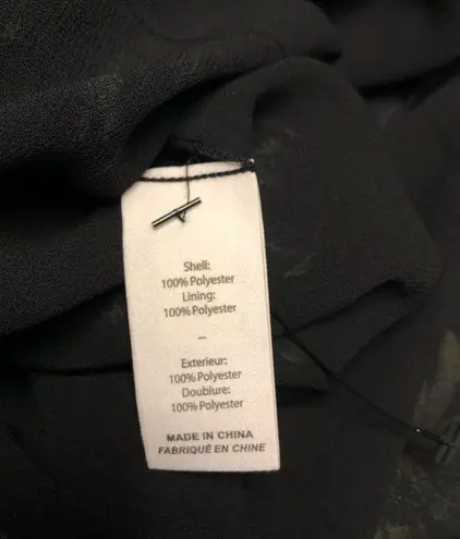 Cinq à Sept Cinq A Sept Simmons Floral Blouse XS Peasant V-neck Boho Ruffle Trims Black New