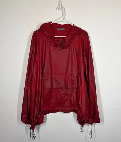 Alembika Red Faux Suede Hoodie Size 3 or US 10/12