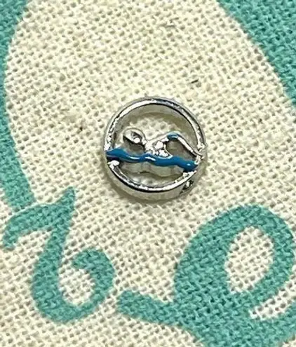 Origami Owl Living Lockets HTF Retired Swimmer Floating Charm