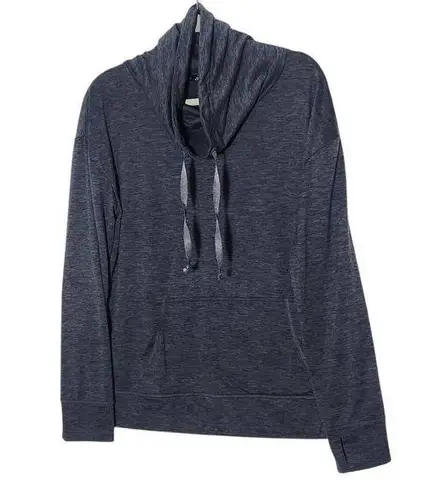 Crane Charcoal Gray Funnel Neck Pullover Size Large Gray Activewear Top