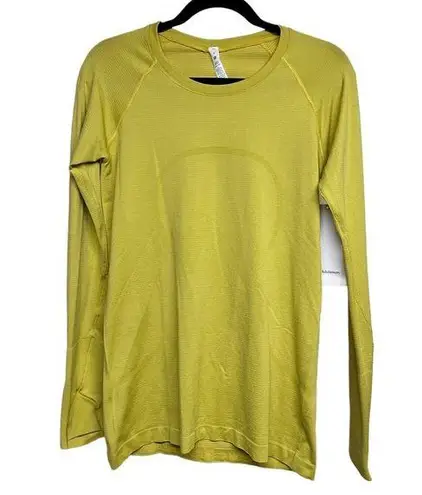 Lululemon NWT  Swiftly Tech Long Sleeve YLWP Yellow Pear Size 8