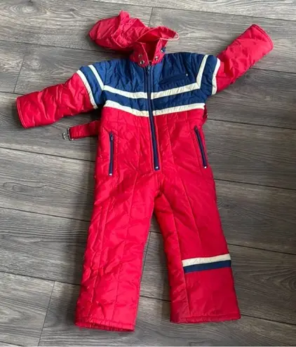 Vintage RED Swiss FERA ski snow pants stretchy Size undefined