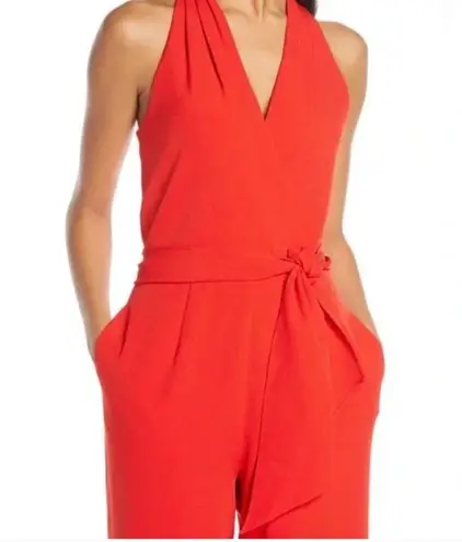 Julia Jordan Red Sleeveless Jumpsuit Size 8