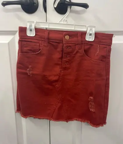 Old Navy Jean Ripped Skirt