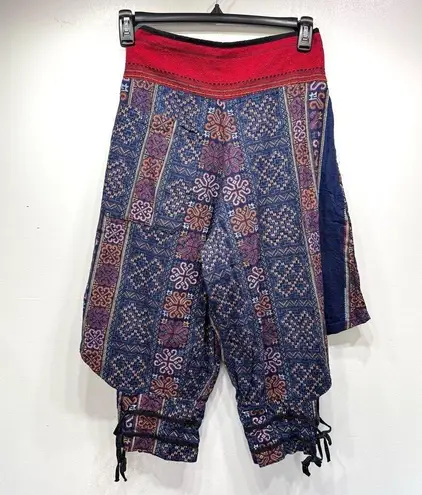 Harem Pants Handmade Original Woven Boho Hippie Indian Ethnic Tribal Aladdin Med Green