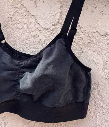 S/M faded black thick seam sports bra Size M