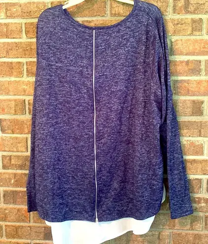 Lane Bryant  lightweight navy sweater size 18/20