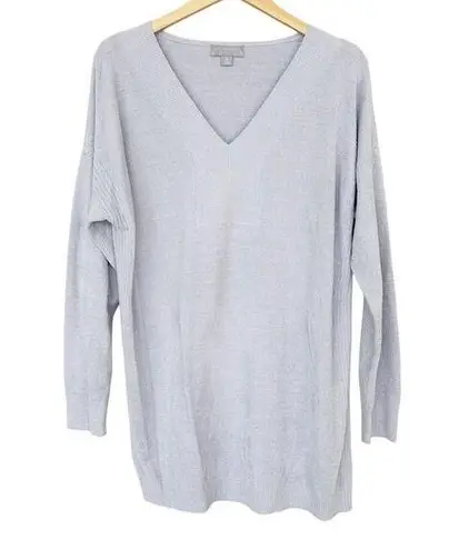 Barefoot Dreams CozyChic Ultra Lite Purple V Neck Sweater Sz XL