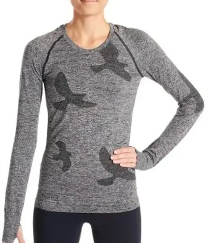 Oiselle Flyt long sleeve black gray size XS