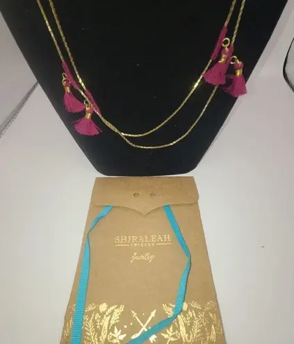 Shiraleah Magenta Lena Necklace.