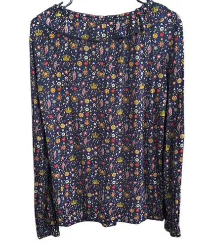 EUC Boden Catriona Jersey Top British Royalty Pattern Size 6