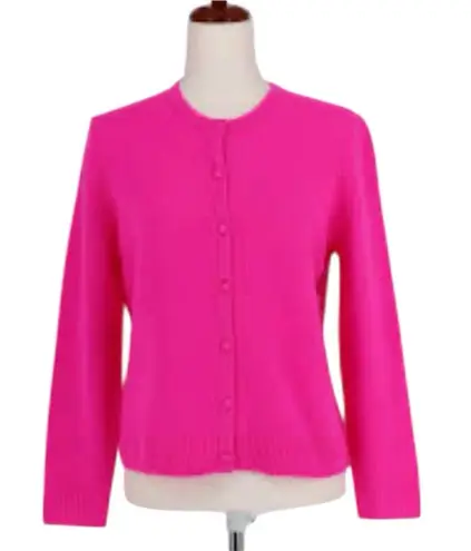 C By Bloomingdale's Cashmere V Neck Cardigan Women's Size XXL Ultra Pink