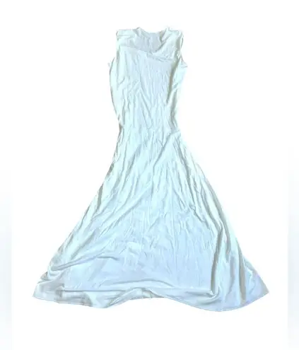 Lemaire Belted Midi Dress White Size Small 100% Cotton