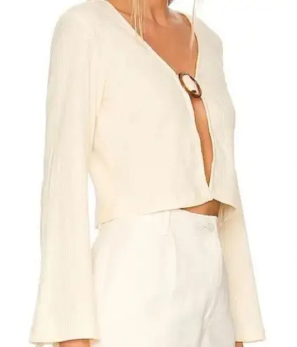 NWT Callahan Knitwear Vera Top in Creme Brown Size XS