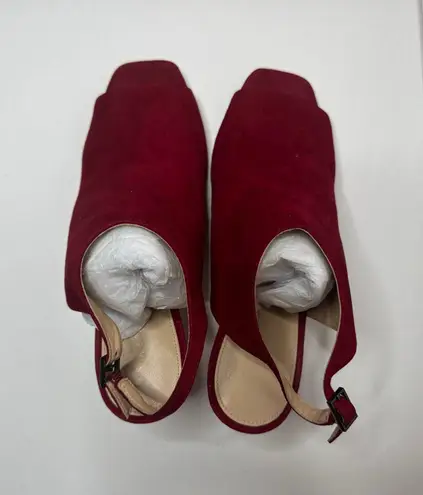 via spiga Terese Red Slingback Sandals Size 8.5M