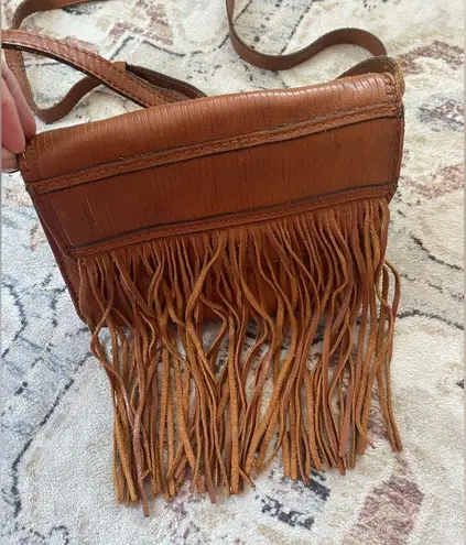 Patricia Nash  Leather Bag Fringe Crossbody Western Boho Festival Indie Clutch