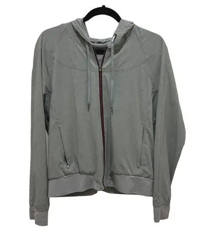 Story by Katy Hearn Heathered Gray Full Zip Jacket Small