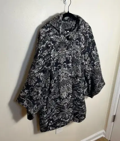 Stella McCartney Kimono Cape Coat Gray Wool Cashmere Size 2 Rare