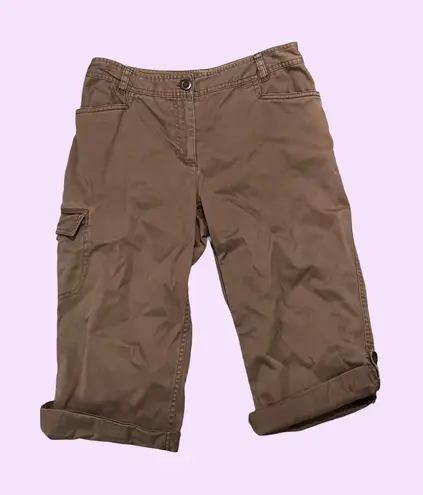 Charter Club Katherine Fit Pedal Pusher Capris Petite 6 Beige