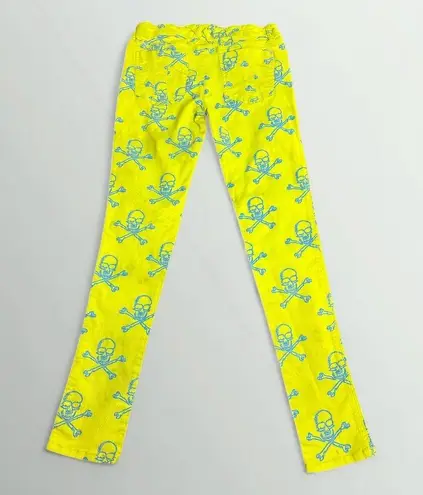 Tripp NYC  Neon Skull Skinny Jeans