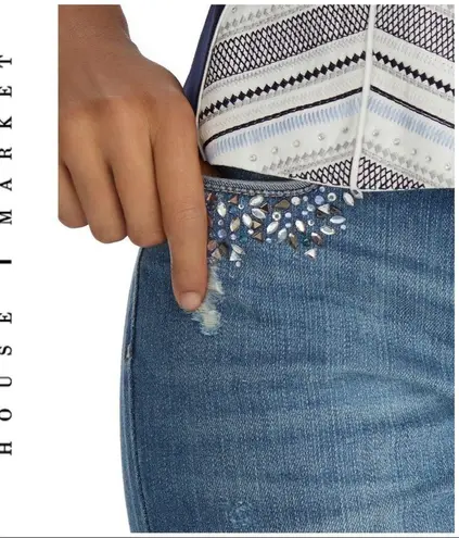 White House | Black Market  Embellished Girlfriend Jeans