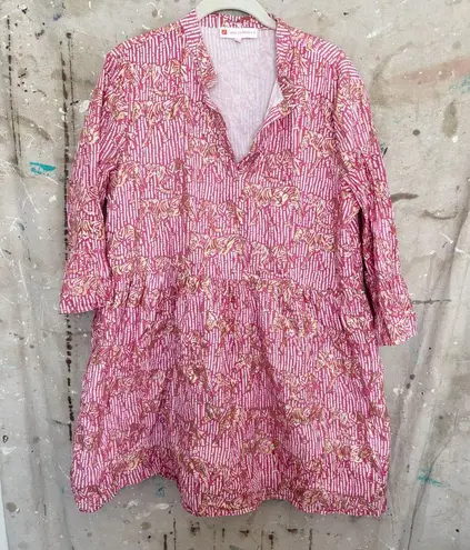 Jude Connally Faith Shift Dress, Hidden Zebra Print Pink Size M