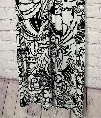 Three Dots Women’s White & Black Floral Knit Dress Size XS