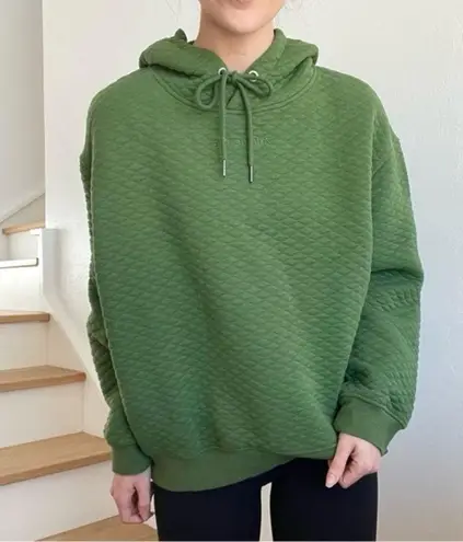 Zyia Active Women’s Pine Quilted Pullover Hoodie in Green Size M