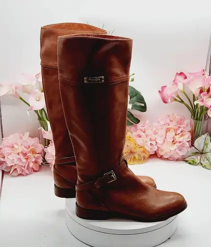 Coach  Micha Women Chestnut  Knee High Boot Sz 8.5 B