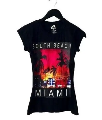 Surf Style South Beach T Shirt Beach Casual Sport Fitness Active Cotton Blend S