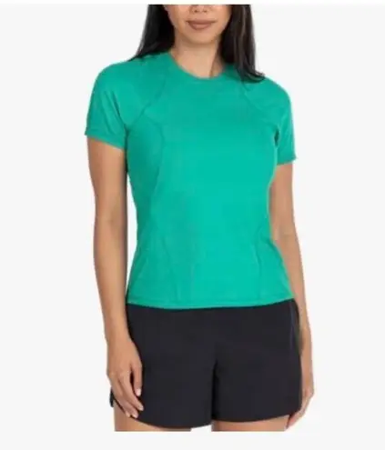 Spyder Active Women's UPF 50+ Ribbed Short Sleeve Tee Shirt nwt