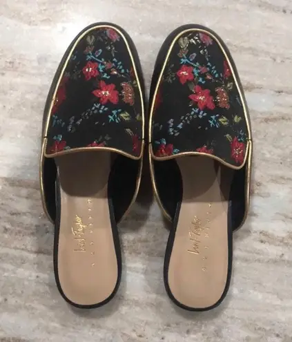 Lord and Taylor Embroidery Mules - sz 6.5
