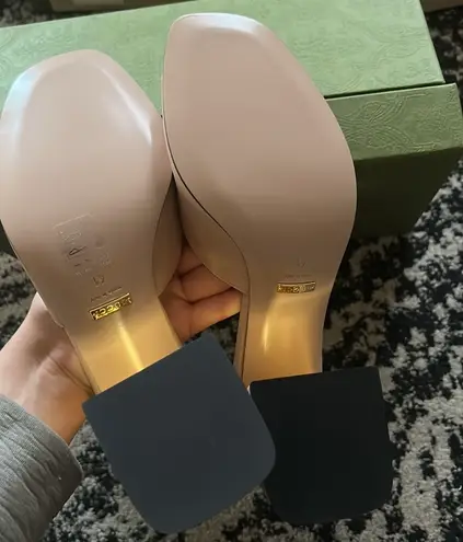 Gucci  Horsebit 75mm Mules Sandals Skin Rose size 41