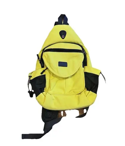 MOSISO Yellow Sling Backpack Anti Theft Hiking NEW Water Bottle Pocket thumbnail 1