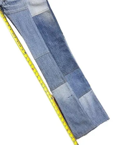 RE/DONE x Levi's Women's Amina Muaddi Patchwork High-Rise Flared Jeans Size 25