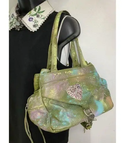 Botkier graffiti customized with and applique mult
