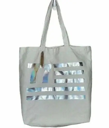 American Eagle ✨HP✨ Outfitter AEO Metallic Holographic Canvas Tote Bag✨